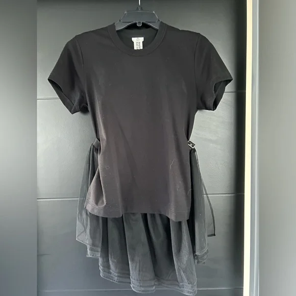 Noir Kei Ninomiya tee with tulle skirt Sz S - Picture 2 of 3
